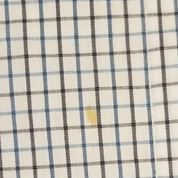 Chaps Boys Blue Black Button Down Shirt size 8 - Picture 6 of 7